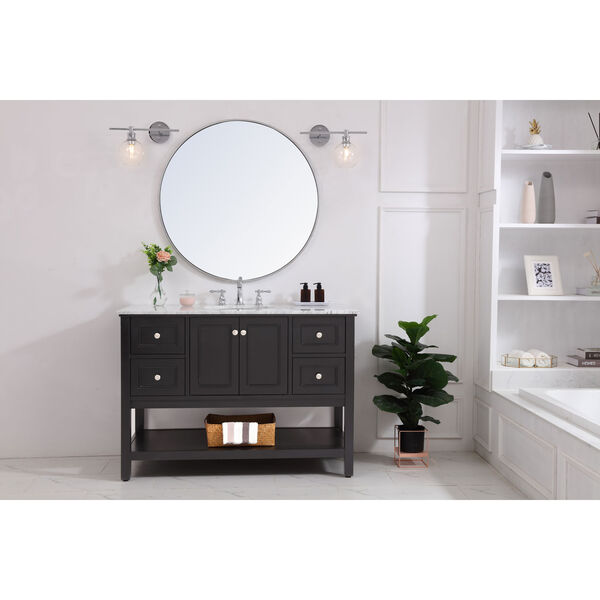 Collier Chrome 15-Inch One-Light Bath Vanity with Clear Glass, image 2