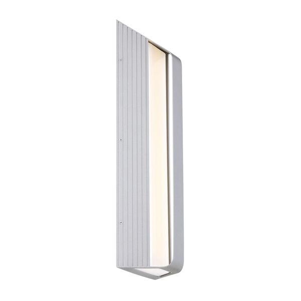 Launch Sand Silver Eight-Inch LED Outdoor Wall Sconce, image 1