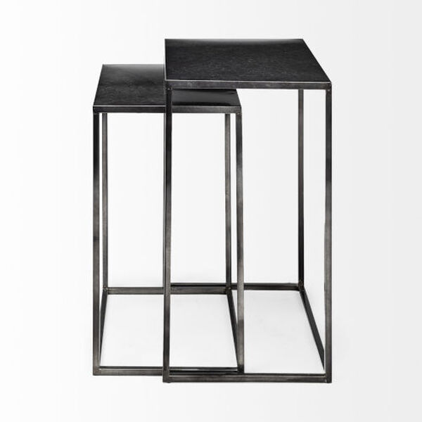 Kasey Black Nesting Accent Table, Set of 2, image 3