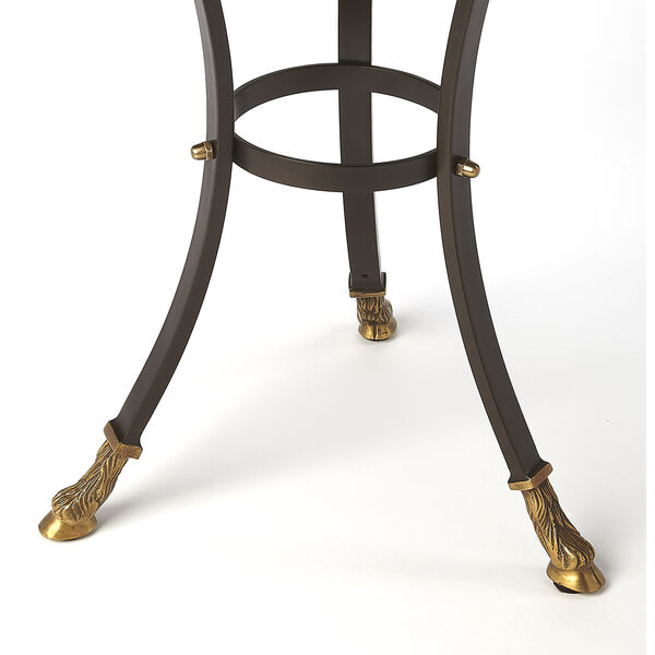 Meurice Glass and Metal Accent Table, image 4