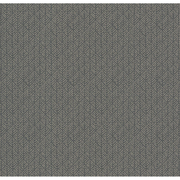 Ronald Redding Handcrafted Naturals Gray Woven Texture Wallpaper, image 3