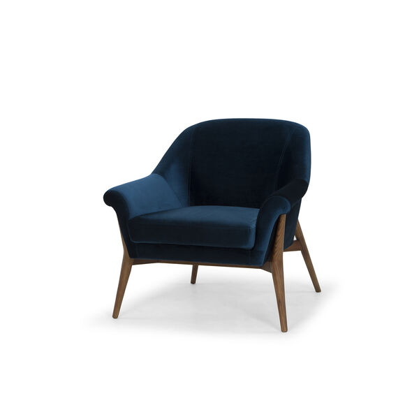 Charlize Matte Midnight Blue Chair, image 2