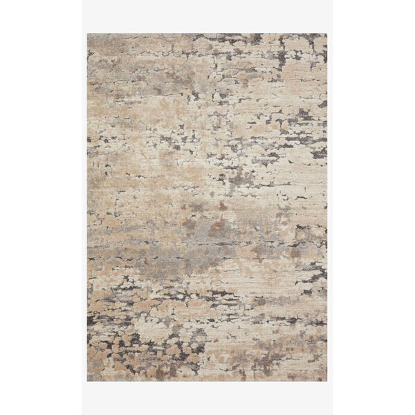 Theory Taupe and Gray Runner: 2 Ft. 7 In. x 10 Ft. 10 In., image 1