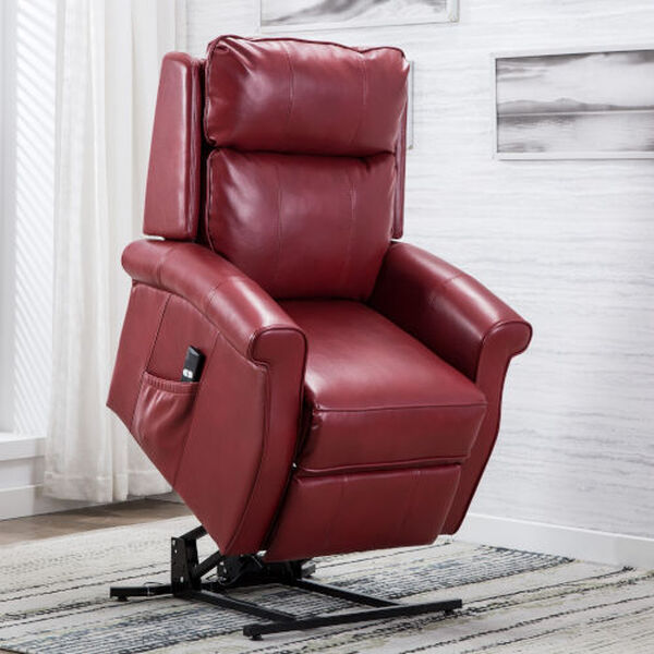 Lehman Red Traditional Lift Chair, image 3