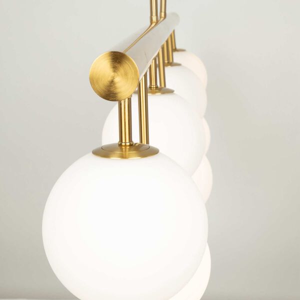 Aurelia Brass Seven-Light LED Pendant, image 5