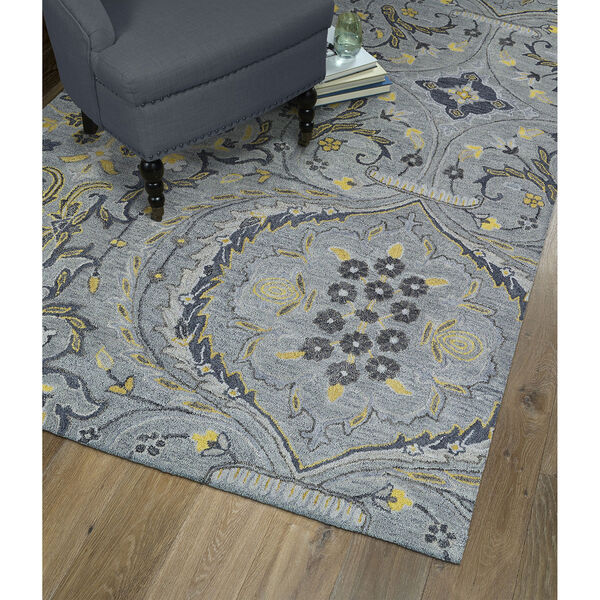 Helena Grey Hand Tufted 2Ft. 6In x 8Ft. Runner Rug, image 3