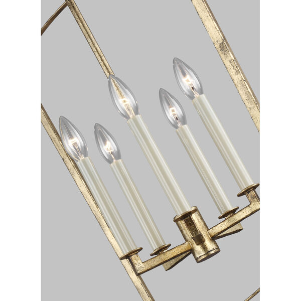 Thayer Antique Gild Five-Light Chandelier, image 2