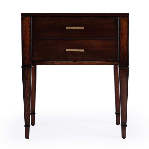 Kai Cherry End Table with Two-Drawer, image 3