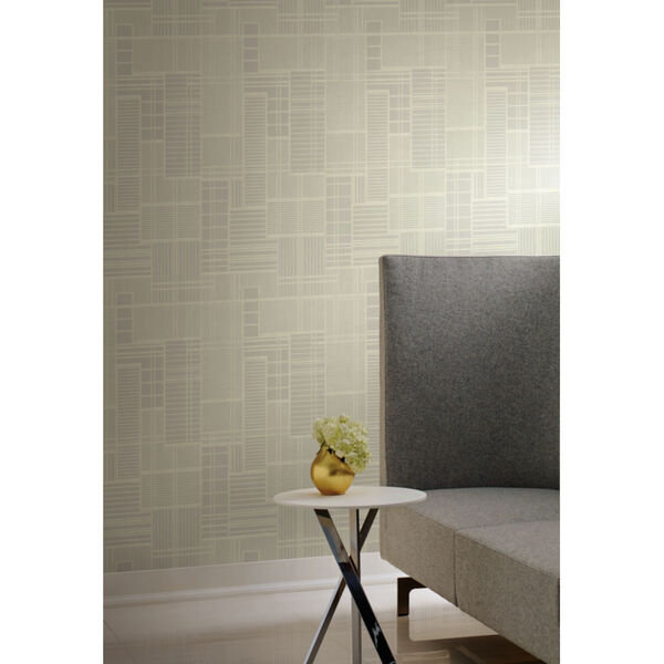 Geometric Resource Library White Remodel Wallpaper, image 1