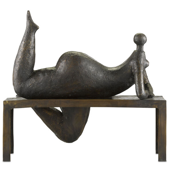 Bronze Odalisque Figurine, image 2