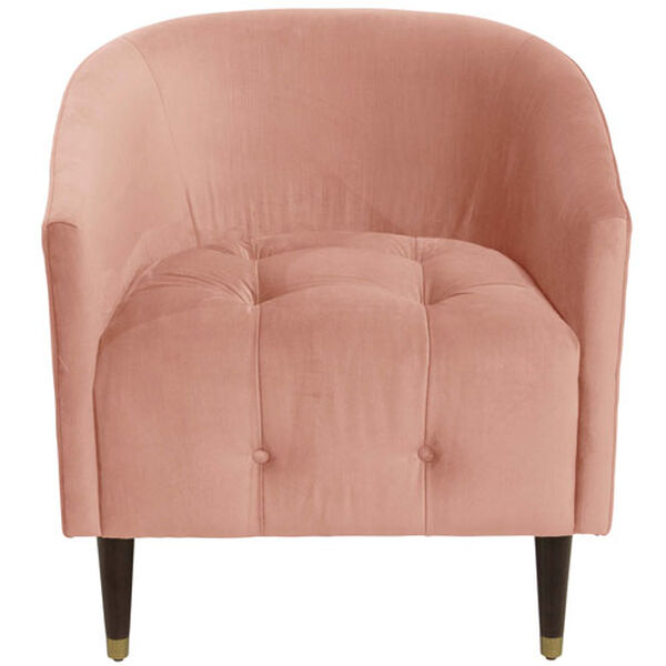 Velvet Blush 32-Inch Tufted Tub Chair, image 2
