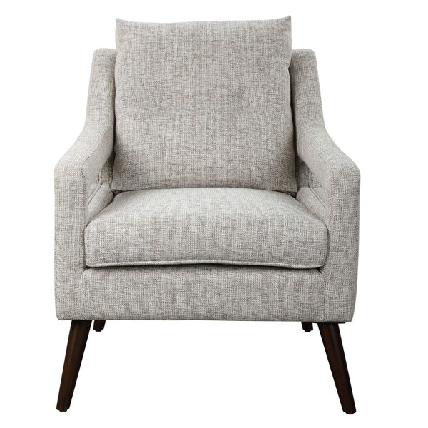 OBrien Gray and Brown Neutral Armchair, image 2