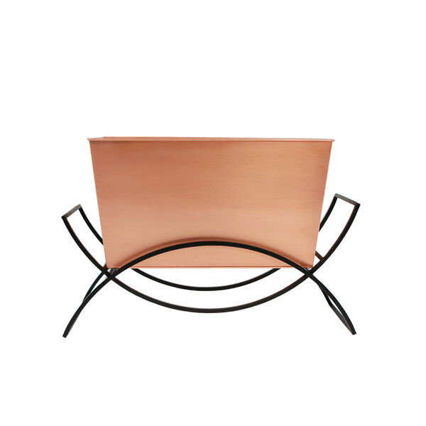 Odile Copper Plated Planter with Flower Box, image 1