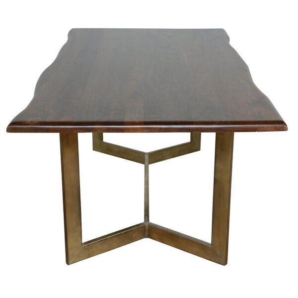 Kensie Medium Brown and Bronze Dining Table, image 4