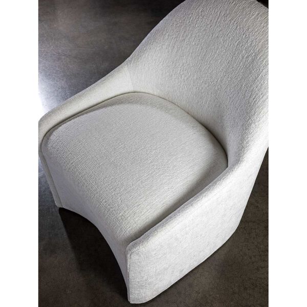 Signature Designs White Carly Dining Chair with Casters, image 2