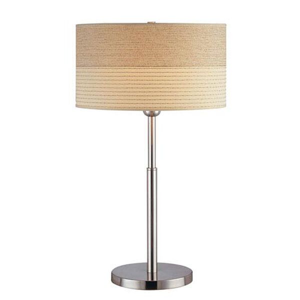 Relaxar Polished Steel One-Light Table Lamp, image 1