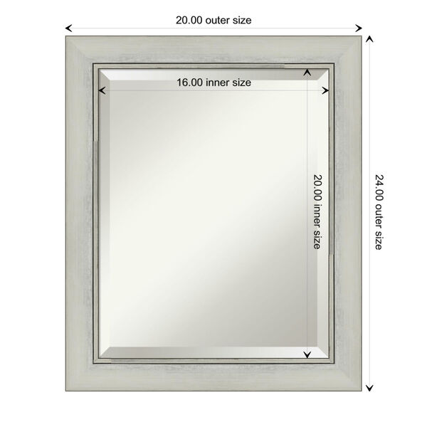 Flair Silver 20W X 24H-Inch Bathroom Vanity Wall Mirror, image 6