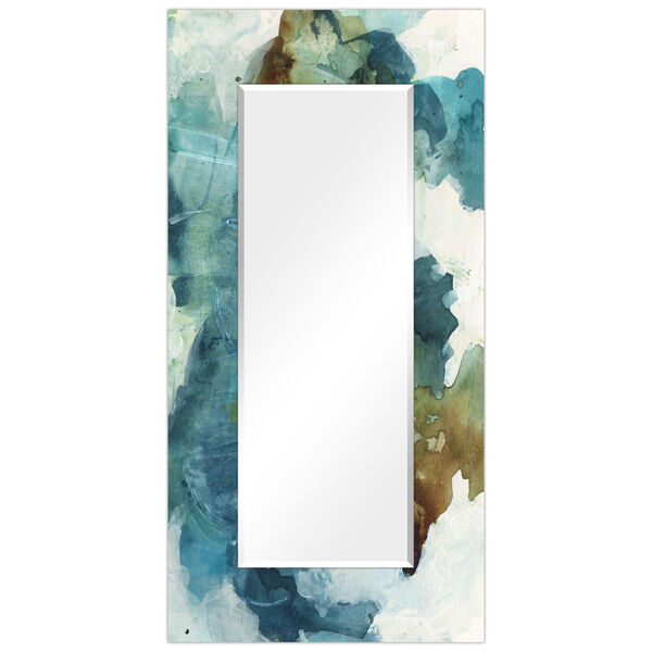 Blue 72 x 36-Inch Rectangular Beveled Floor Mirror, image 5