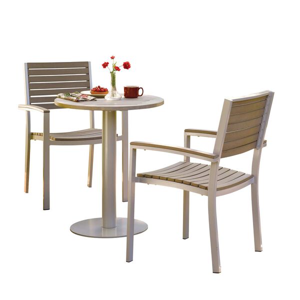Travira Vintage Three-Piece Outdoor Table and Chair Bistro Set, image 1