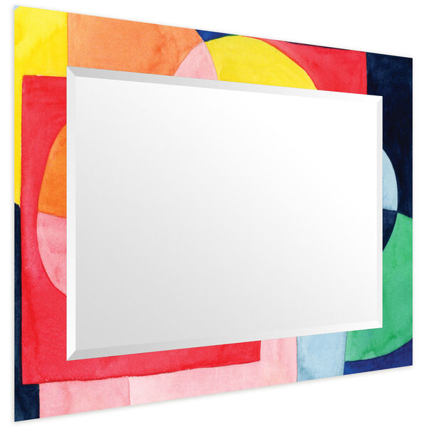 Launder Multicolor 40 x 30-Inch Rectangular Beveled Wall Mirror, image 4