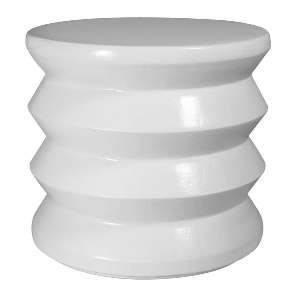 Provenance Signature Ceramic Linen Mirage Accent Table, image 3