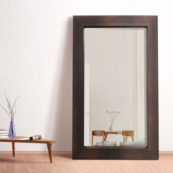 Shagreen Bronze 80 x 48-Inch Beveled Floor Mirror, image 3