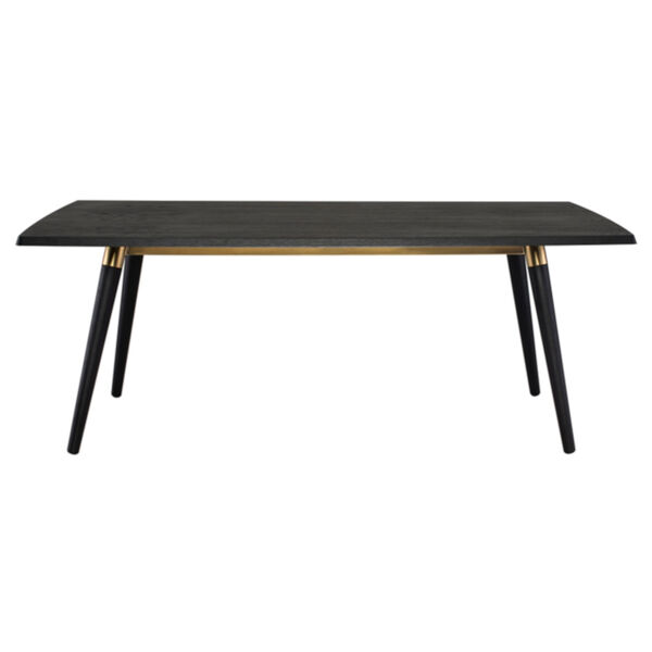 Scholar Onyx and Gold 79-Inch Dining Table, image 2
