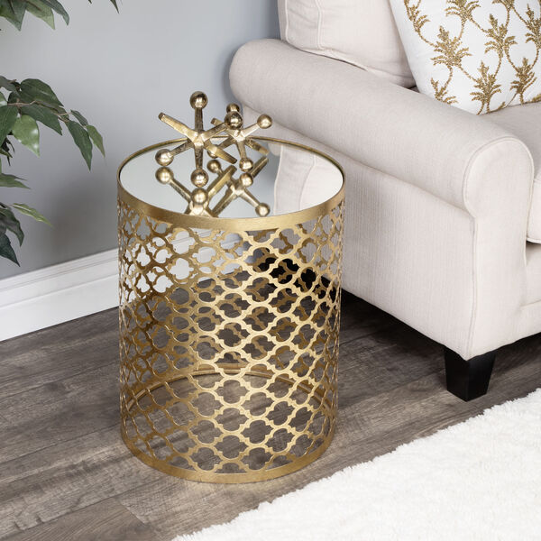 Corselo Gold Accent Table, image 1
