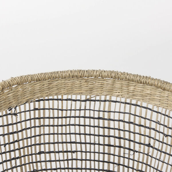 Triopas Medium Brown Round Basket with Handle, Set of 3, image 6