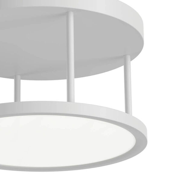 Lavi White LED Semi-Flush Mount, image 2