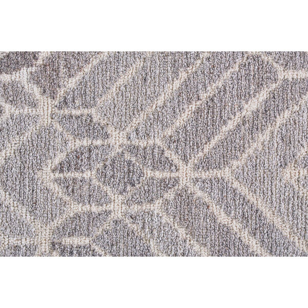 Asher Geometric Tufted Wool Gray Area Rug, image 4