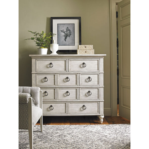Oyster Bay White Fall River Drawer Chest, image 2
