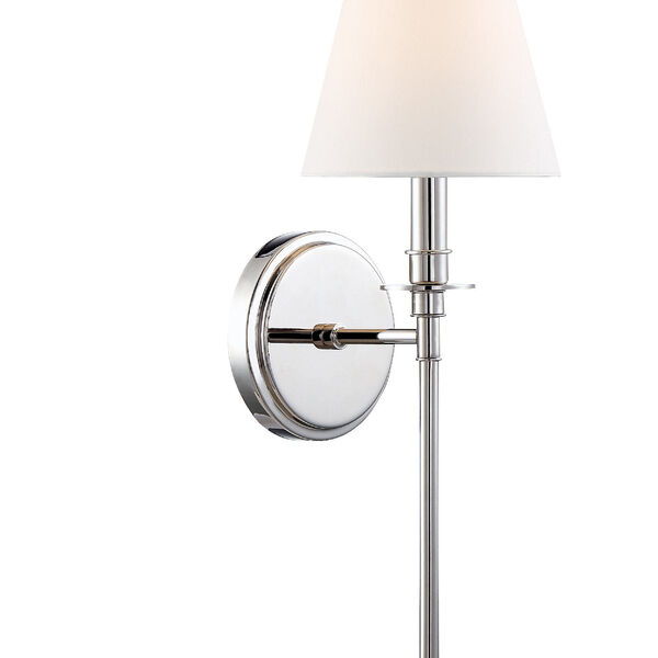 Riverdale One-Light Polished Nickel Wall Sconce, image 4
