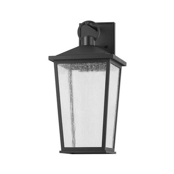 Soren Textured Black 12-Inch Integrated LED Outdoor Wall Sconce, image 1