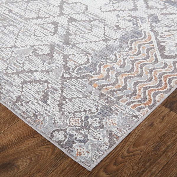 Francisco Industrial Abstract Ivory Gray Area Rug, image 4