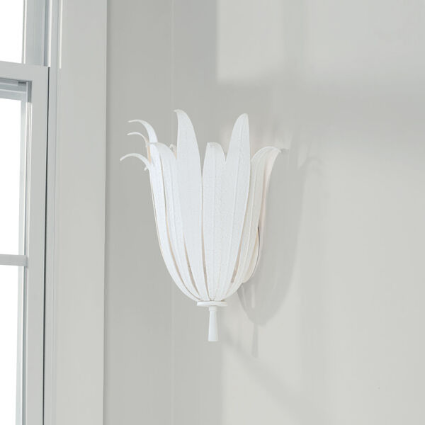 Eden Textured White One-Light Sconce, image 4
