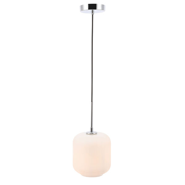 Collier Chrome Seven-Inch One-Light Mini Pendant with Frosted White Glass, image 6