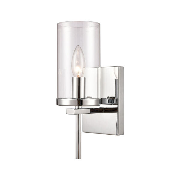 Oakland Silver Chrome One-Light Wall Sconce, image 1