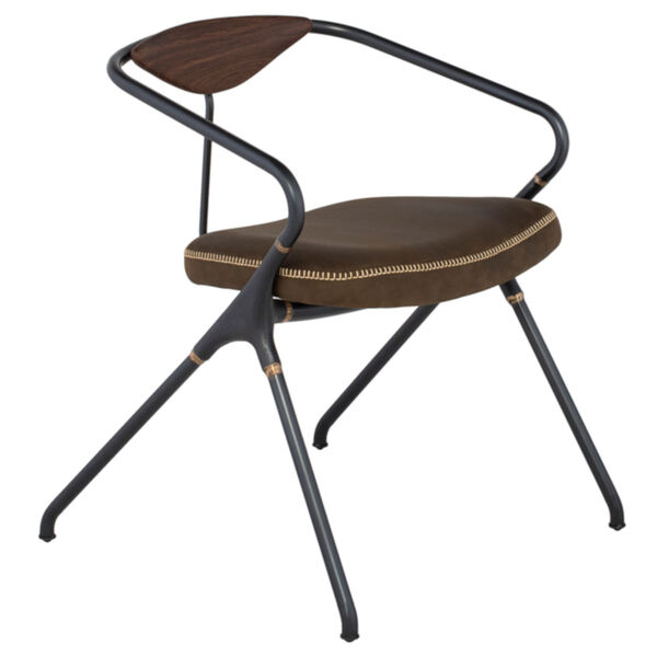 Akron Brown and Black Dining Chair, image 1