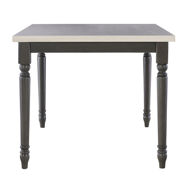 Mason Dark Grey and White Dining Table, image 3