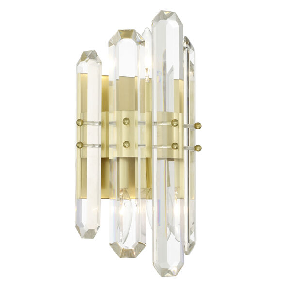 Bolton Aged Brass Two-Light Wall Sconce, image 2