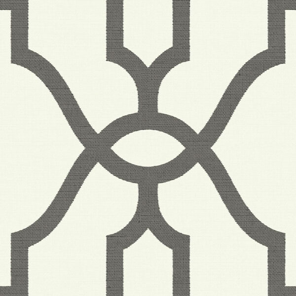 Woven Trellis Repurpose (Charcoal) Wallpaper, image 1