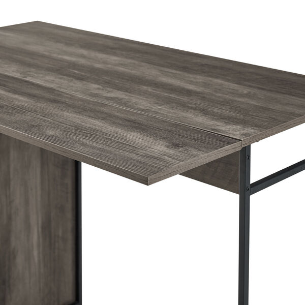 Lena Gray and Black Counter Height Dining Table, image 5