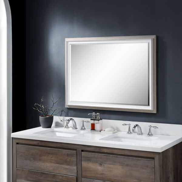 Mitra Gloss White Rectangular Mirror, image 1