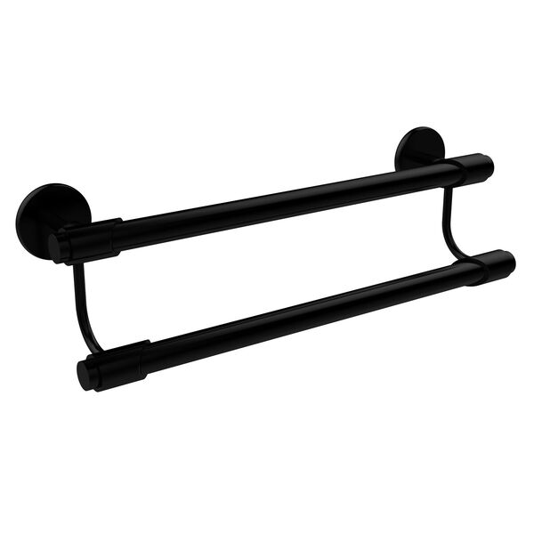 Tribecca Collection 18 Inch Double Towel Bar, Matte Black, image 1