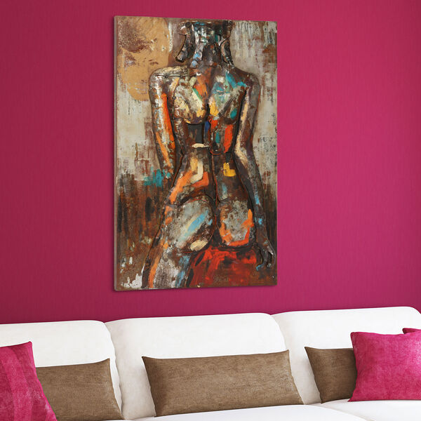 Nude Study 1 Mixed Media Iron Hand Painted Dimensional Wall Art, image 4
