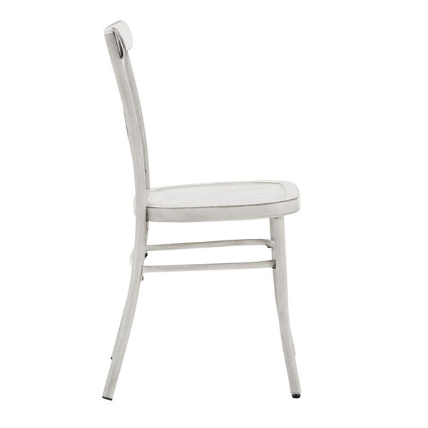 Roman White Metal Dining Chair, image 3