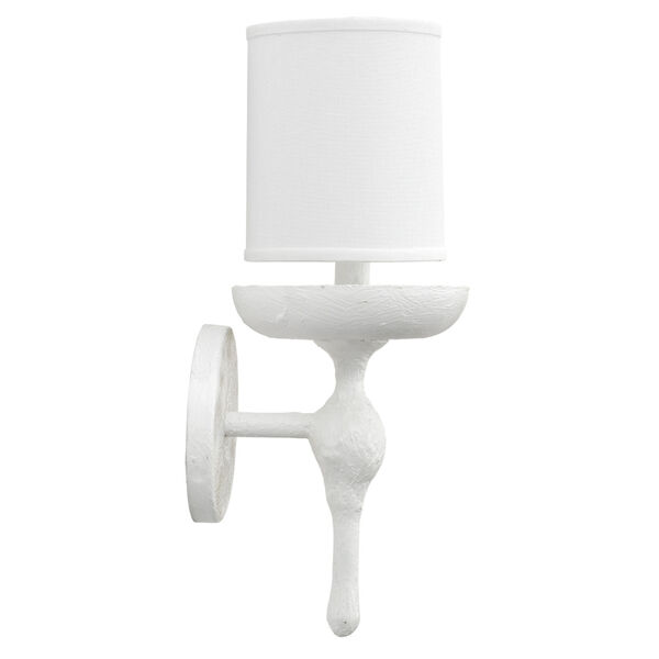 Concord White Plaster One-Light Wall Sconce, image 3