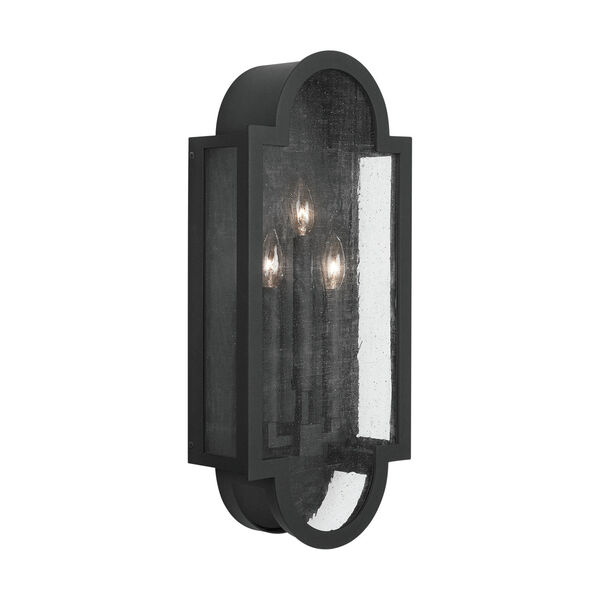Monroe Black Three-Light Outdoor Wall Lantern, image 4