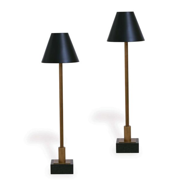 Marais Brass One-Light Table Lamp, Set of Two, image 1